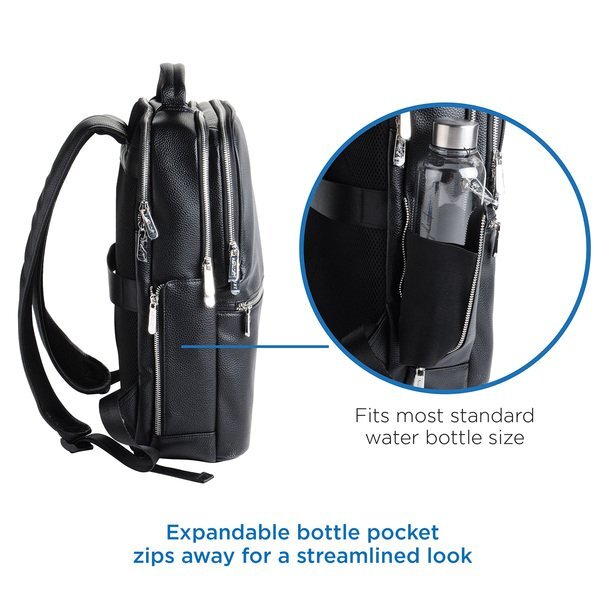 AeroLOFT™ Odyssey PU Leather Dual Compartment Backpack