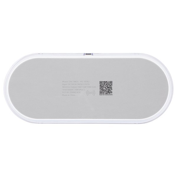 Twin Deck 2-in-1 Wireless Charger w/ Ambient Light
