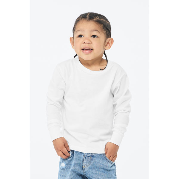 Bella + Canvas® Cotton Jersey Long Sleeve Toddler Tee