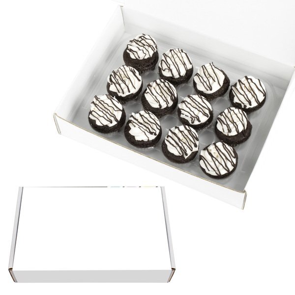 Chocolate with Vanilla Frost Signature Bite-Size Cupcakes, 12 Piece