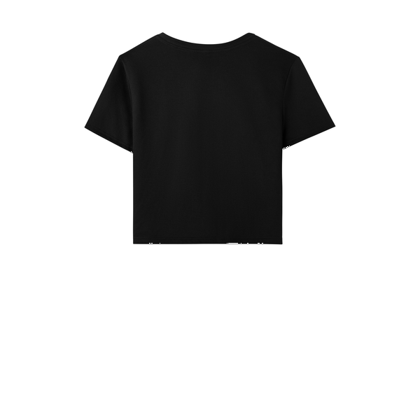 Bella + Canvas® Flowy Poly/Viscose Cropped Ladies' Tee