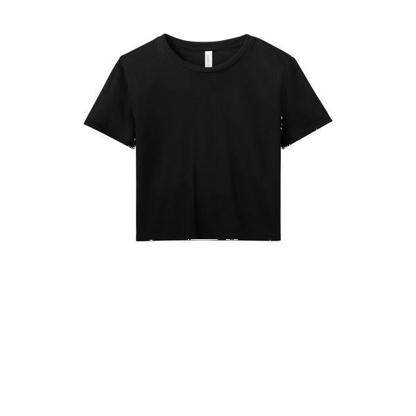 Bella + Canvas® Flowy Poly/Viscose Cropped Ladies' Tee