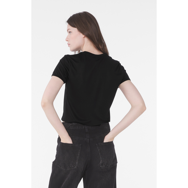 Bella + Canvas® Flowy Poly/Viscose Cropped Ladies' Tee