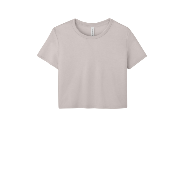 Bella + Canvas® Flowy Poly/Viscose Cropped Ladies' Tee