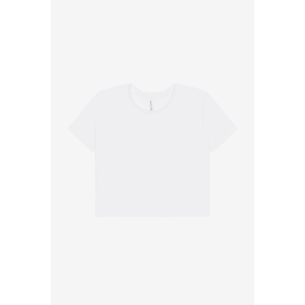 Bella + Canvas® Flowy Poly/Viscose Cropped Ladies' Tee