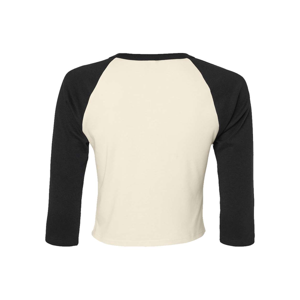 Bella + Canvas® Micro Rib 3/4 Raglan Cotton/Poly Ladies' Baby Tee