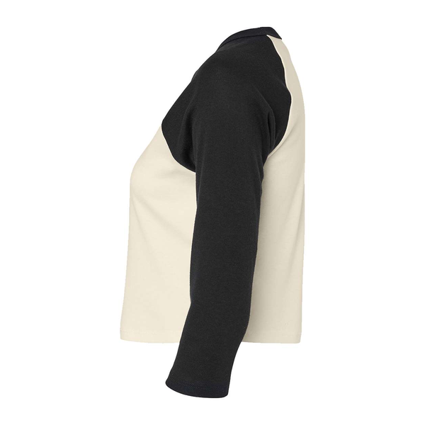 Bella + Canvas® Micro Rib 3/4 Raglan Cotton/Poly Ladies' Baby Tee