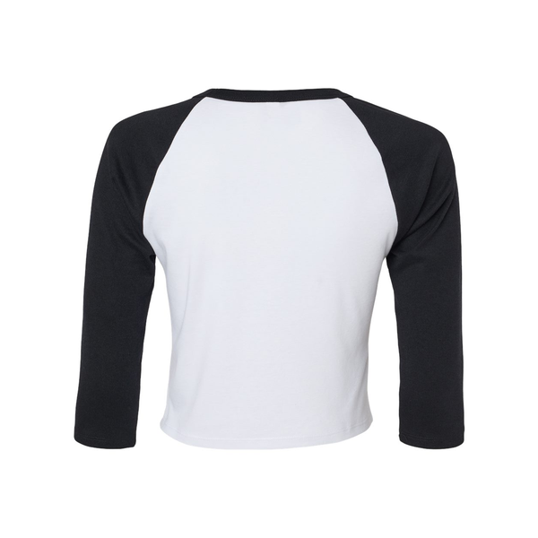 Bella + Canvas® Micro Rib 3/4 Raglan Cotton/Poly Ladies' Baby Tee
