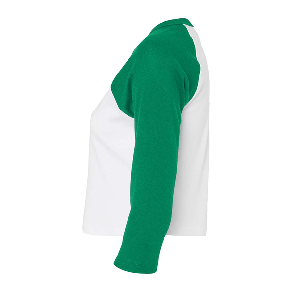 Bella + Canvas® Micro Rib 3/4 Raglan Cotton/Poly Ladies' Baby Tee