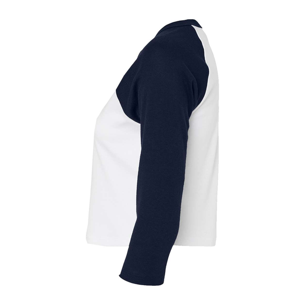 Bella + Canvas® Micro Rib 3/4 Raglan Cotton/Poly Ladies' Baby Tee