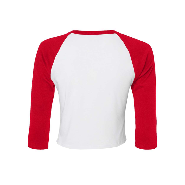 Bella + Canvas® Micro Rib 3/4 Raglan Cotton/Poly Ladies' Baby Tee