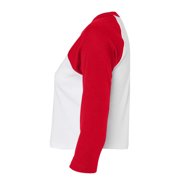 Bella + Canvas® Micro Rib 3/4 Raglan Cotton/Poly Ladies' Baby Tee