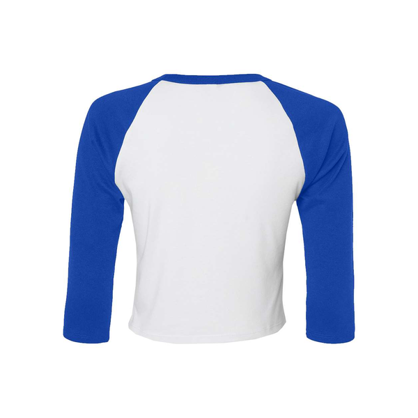 Bella + Canvas® Micro Rib 3/4 Raglan Cotton/Poly Ladies' Baby Tee