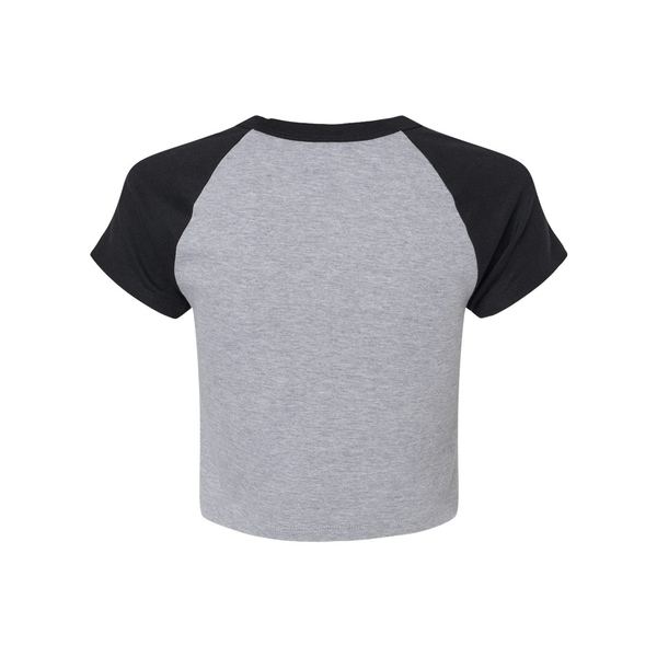 Bella + Canvas® Micro Rib Raglan Cotton/Poly Ladies' Baby Tee