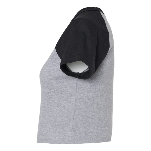 Bella + Canvas® Micro Rib Raglan Cotton/Poly Ladies' Baby Tee