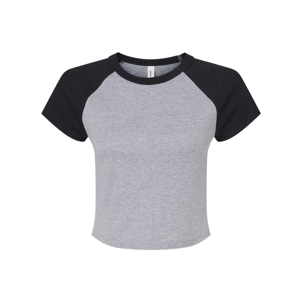 Bella + Canvas® Micro Rib Raglan Cotton/Poly Ladies' Baby Tee