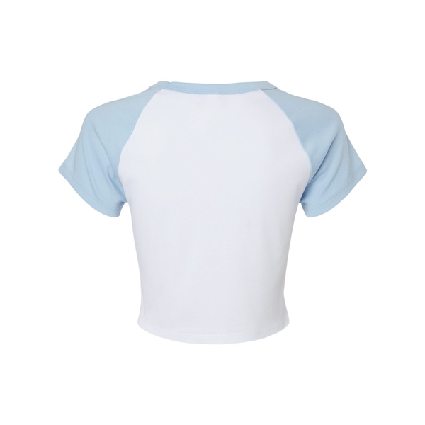 Bella + Canvas® Micro Rib Raglan Cotton/Poly Ladies' Baby Tee