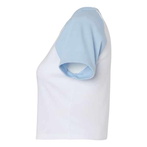 Bella + Canvas® Micro Rib Raglan Cotton/Poly Ladies' Baby Tee