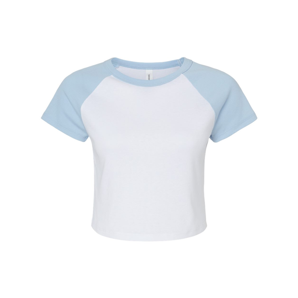 Bella + Canvas® Micro Rib Raglan Cotton/Poly Ladies' Baby Tee