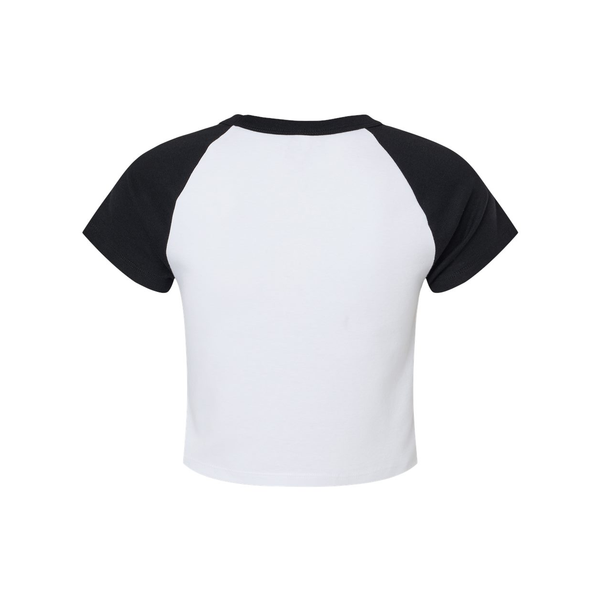 Bella + Canvas® Micro Rib Raglan Cotton/Poly Ladies' Baby Tee