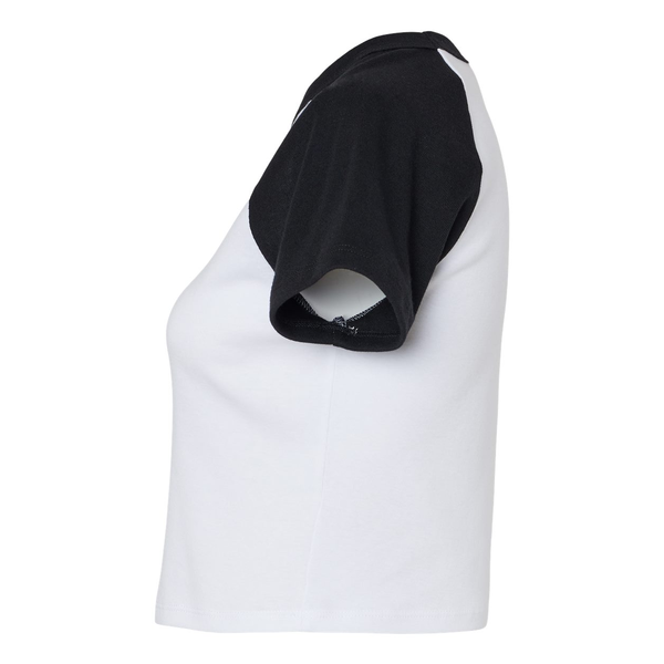 Bella + Canvas® Micro Rib Raglan Cotton/Poly Ladies' Baby Tee