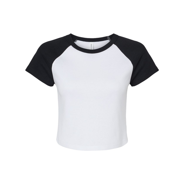 Bella + Canvas® Micro Rib Raglan Cotton/Poly Ladies' Baby Tee