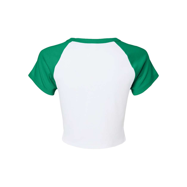 Bella + Canvas® Micro Rib Raglan Cotton/Poly Ladies' Baby Tee