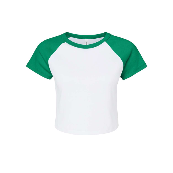 Bella + Canvas® Micro Rib Raglan Cotton/Poly Ladies' Baby Tee