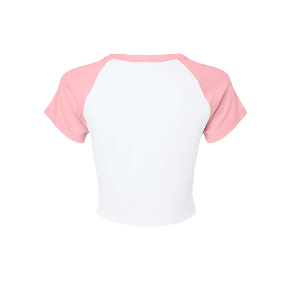Bella + Canvas® Micro Rib Raglan Cotton/Poly Ladies' Baby Tee