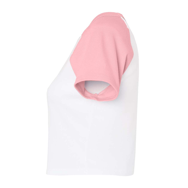 Bella + Canvas® Micro Rib Raglan Cotton/Poly Ladies' Baby Tee