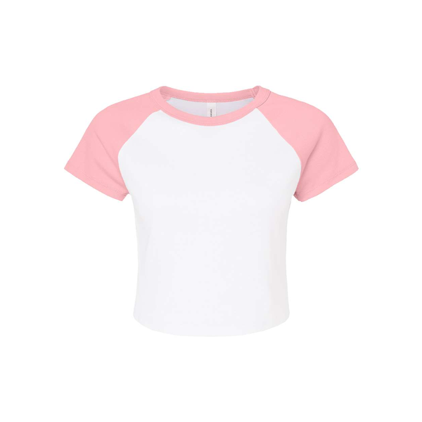 Bella + Canvas® Micro Rib Raglan Cotton/Poly Ladies' Baby Tee