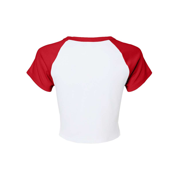Bella + Canvas® Micro Rib Raglan Cotton/Poly Ladies' Baby Tee