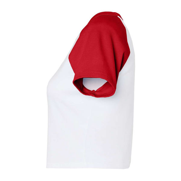 Bella + Canvas® Micro Rib Raglan Cotton/Poly Ladies' Baby Tee