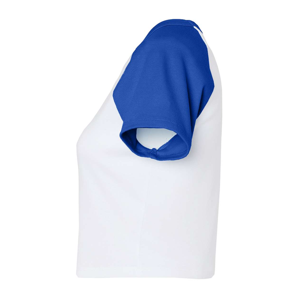 Bella + Canvas® Micro Rib Raglan Cotton/Poly Ladies' Baby Tee