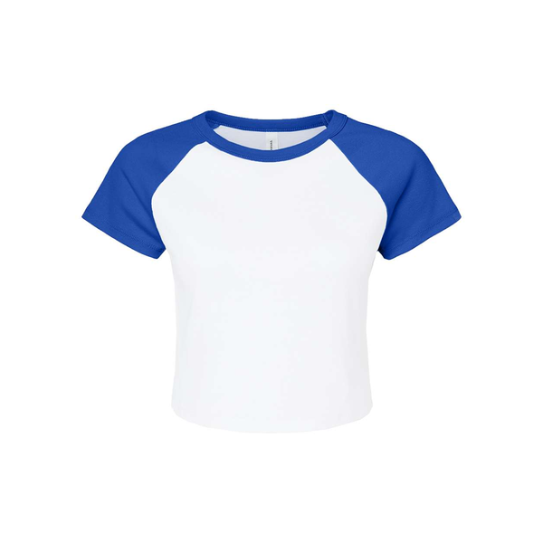 Bella + Canvas® Micro Rib Raglan Cotton/Poly Ladies' Baby Tee
