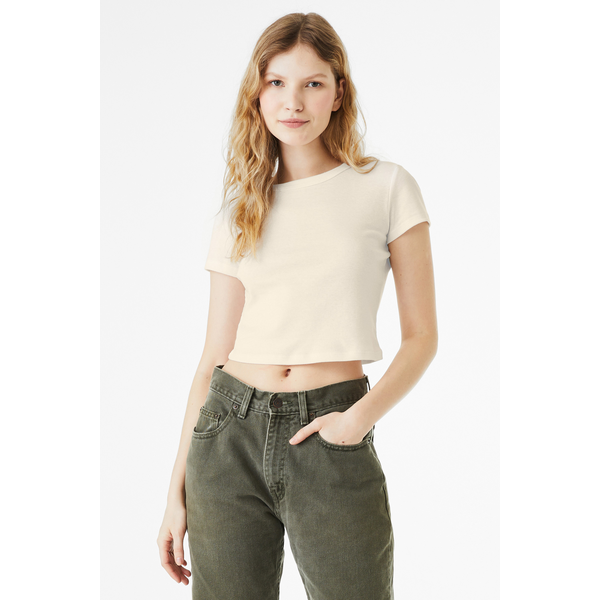 Bella + Canvas® Micro Rib Cotton/Poly Ladies' Baby Tee