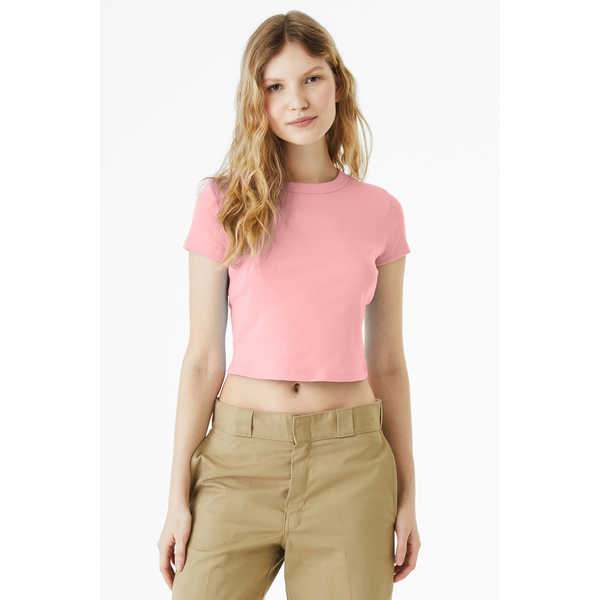Bella + Canvas® Micro Rib Cotton/Poly Ladies' Baby Tee