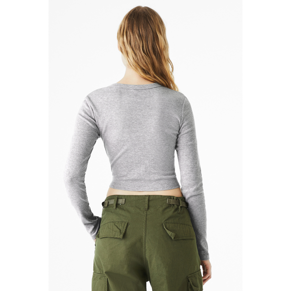 Bella + Canvas® Micro Rib Cotton/Poly Ladies' Long Sleeve Tee