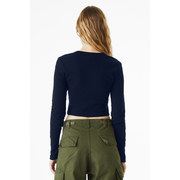 Bella + Canvas® Micro Rib Cotton/Poly Ladies' Long Sleeve Tee