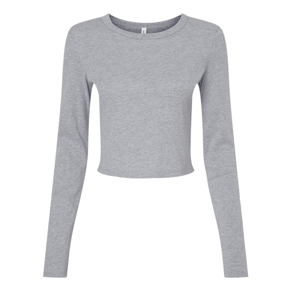 Bella + Canvas® Micro Rib Cotton/Poly Ladies' Long Sleeve Tee