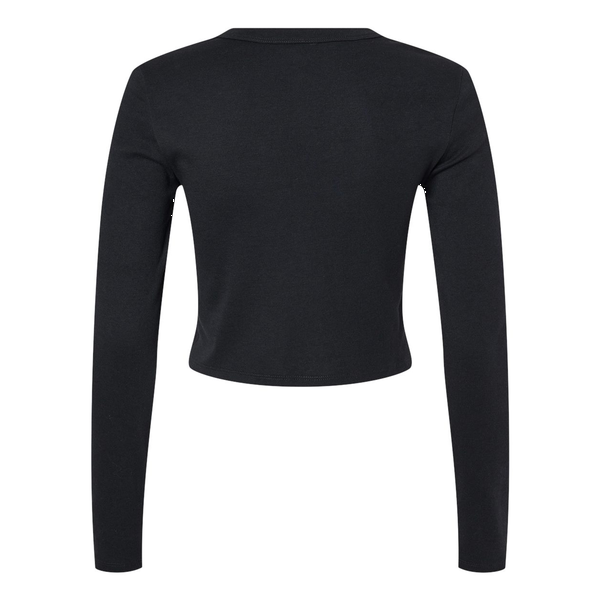 Bella + Canvas® Micro Rib Cotton/Poly Ladies' Long Sleeve Tee