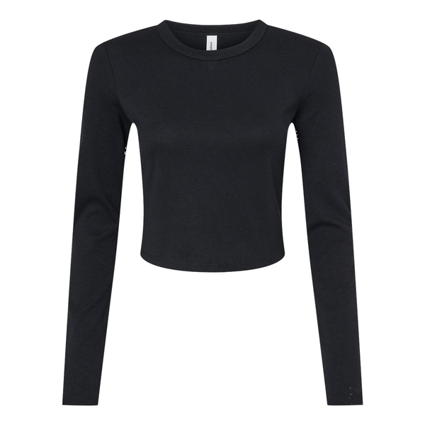 Bella + Canvas® Micro Rib Cotton/Poly Ladies' Long Sleeve Tee