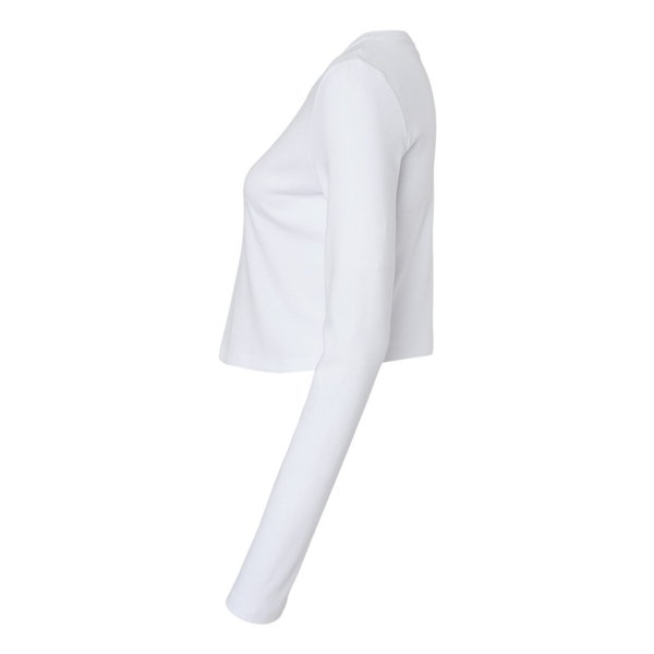 Bella + Canvas® Micro Rib Cotton/Poly Ladies' Long Sleeve Tee