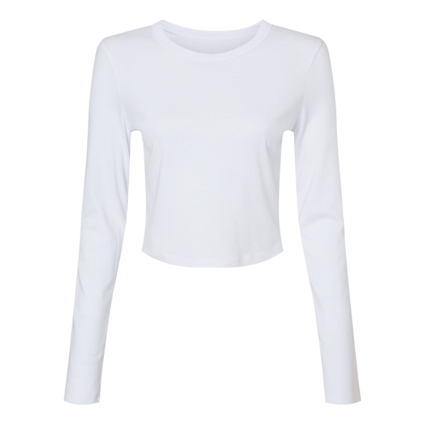 Bella + Canvas® Micro Rib Cotton/Poly Ladies' Long Sleeve Tee