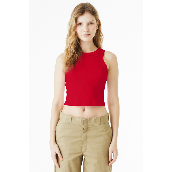 Bella + Canvas® Micro Rib Cotton/Poly Ladies' Racer Tank
