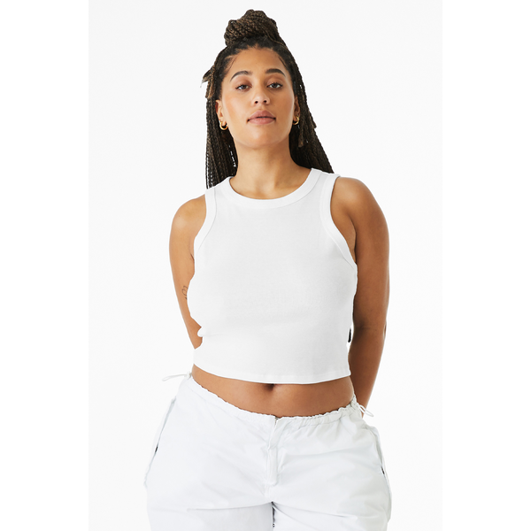 Bella + Canvas® Micro Rib Cotton/Poly Ladies' Racer Tank