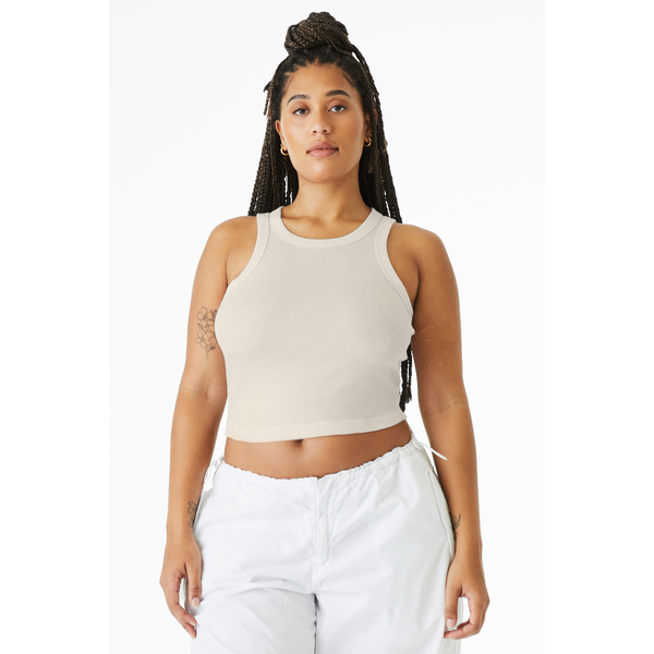 Bella + Canvas® Micro Rib Cotton/Poly Ladies' Racer Tank