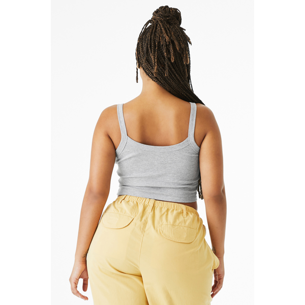 Bella + Canvas® Micro Rib Ladies' Cotton/Poly Spaghetti Strap Tank