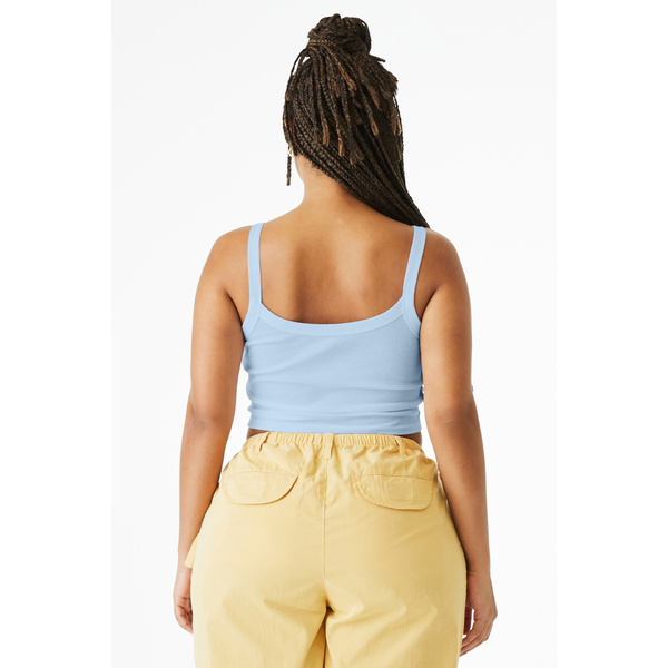 Bella + Canvas® Micro Rib Ladies' Cotton/Poly Spaghetti Strap Tank