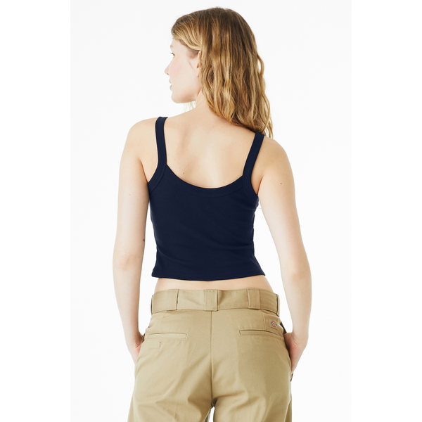 Bella + Canvas® Micro Rib Ladies' Cotton/Poly Spaghetti Strap Tank